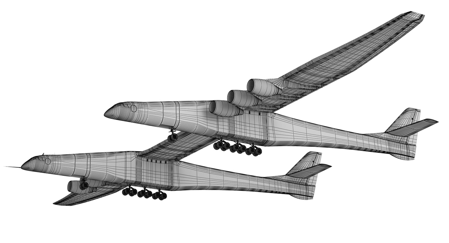 Stratolaunch Carrier Aircraft 3D Model