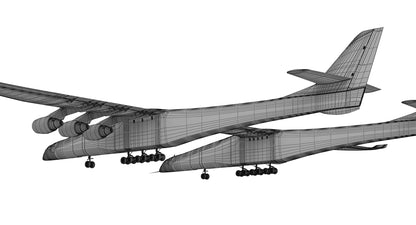 Stratolaunch Carrier Aircraft 3D Model