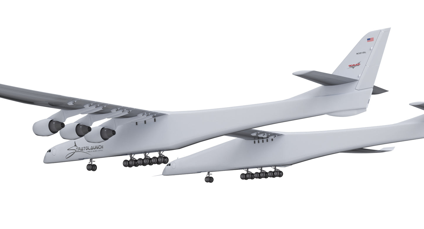 Stratolaunch Carrier Aircraft 3D Model