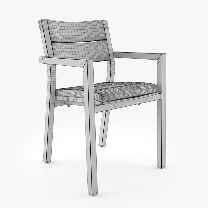 Tribu Kos Dining Table & Chair 3D Model