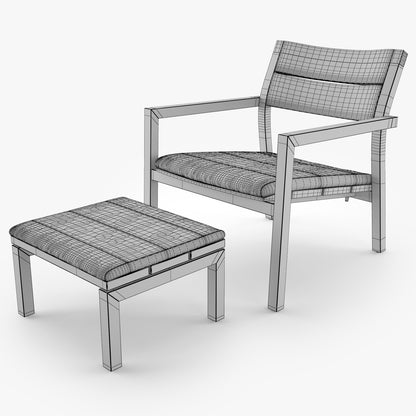 Tribu Kos Easy Chair 3D Model