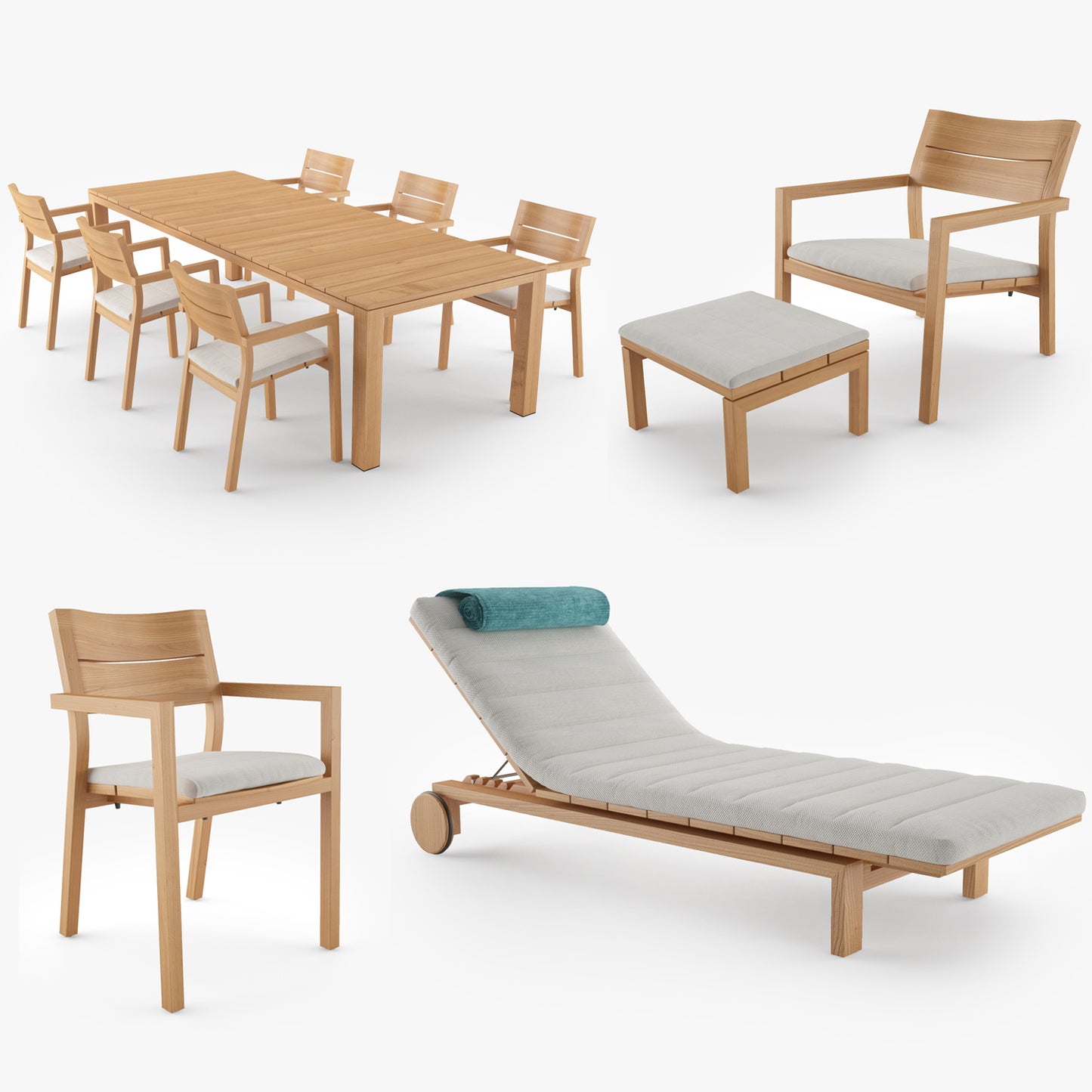 Tribu Kos Furniture Collection 3D Model