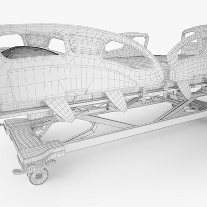 Umano Medical Ook snow Hospital Bed 3D Model