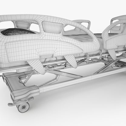 Umano Medical Ook snow Hospital Bed 3D Model