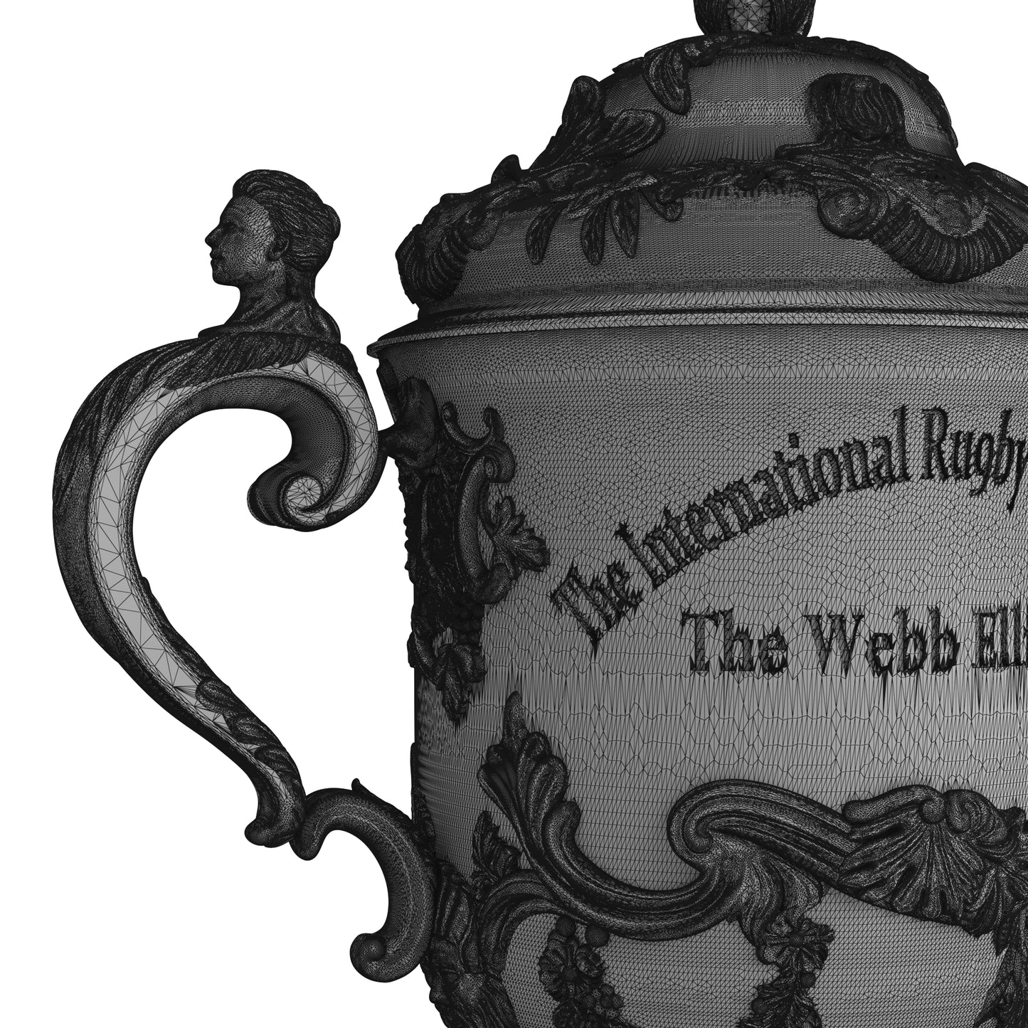 The Webb Ellis Cup Trophy 3D Model