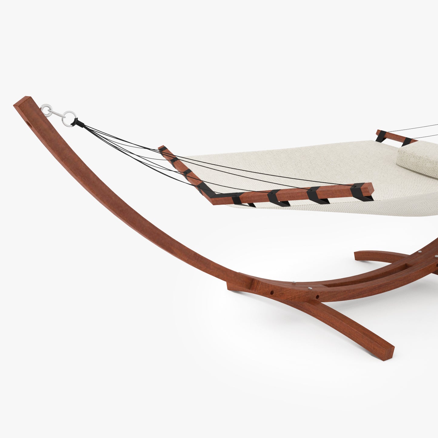 Wooden Hammock 3D Model